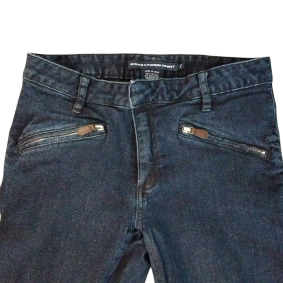 Ralph Lauren Blue Jeggings with Sleek Fit - Picture 2 of 8